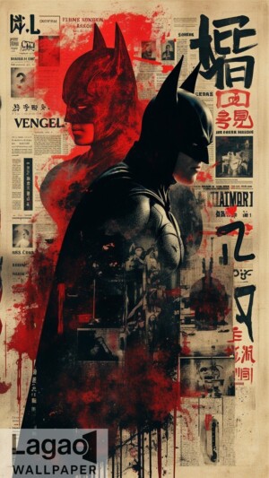 The Batman 4K Grunge Wallpaper - Gotham Dark Art Style