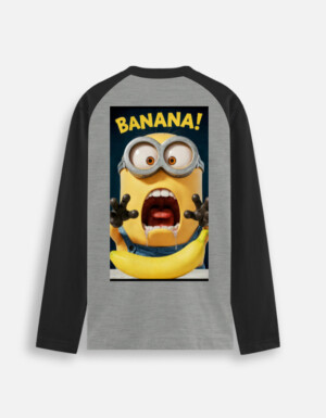 Unisex Raglan T-Shirt Minion Cartoon