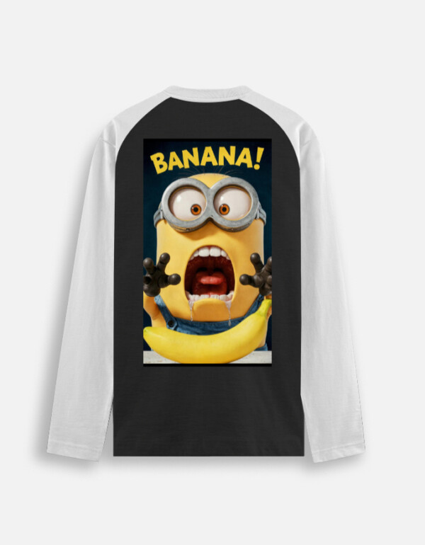 Unisex Raglan T-Shirt Minion Cartoon - Image 5