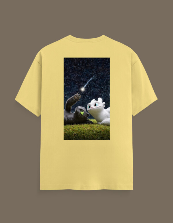 Unisex Classic Crew T-Shirt Toothless & Light Fury - Image 5