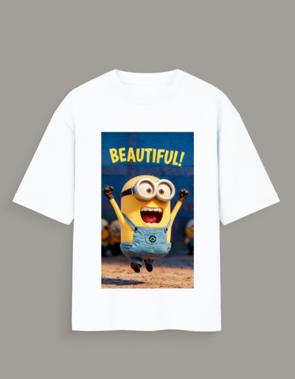 Unisex Oversized Standard T-Shirt Beautiful Minion - Image 7