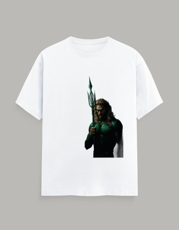 Unisex Classic Crew T-Shirt Aquaman Warrior - Image 5