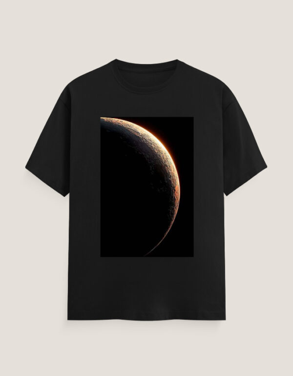 Unisex Classic Crew T-Shirt Cosmic Crescent Glow - Image 3
