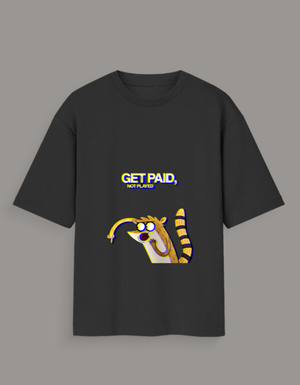 Unisex Oversized Standard T-Shirt Get Paid Not Played - Image 5