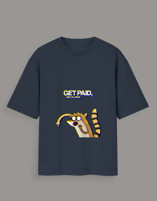 Unisex Oversized Standard T-Shirt Get Paid Not Played - Image 3