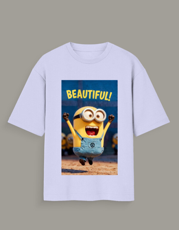 Unisex Oversized Standard T-Shirt Beautiful Minion - Image 3