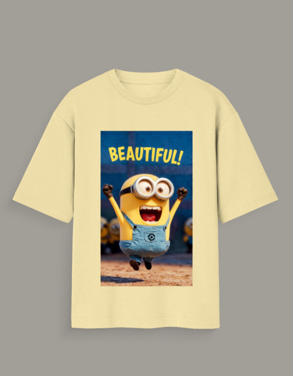 Unisex Oversized Standard T-Shirt Beautiful Minion - Image 5