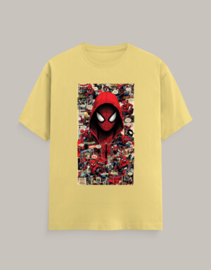 Unisex Classic Crew T-Shirt Spider-Man Comic Collage