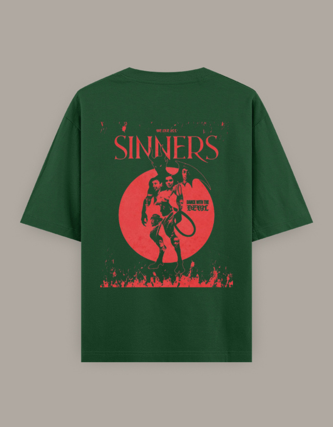 Oversized Sinners – Dance The Devil Graphic T-Shirt - Image 4