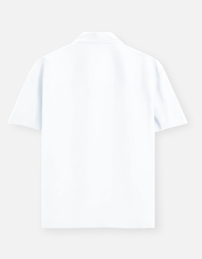 Men's Plain Oversized Half Shirt - Image 4