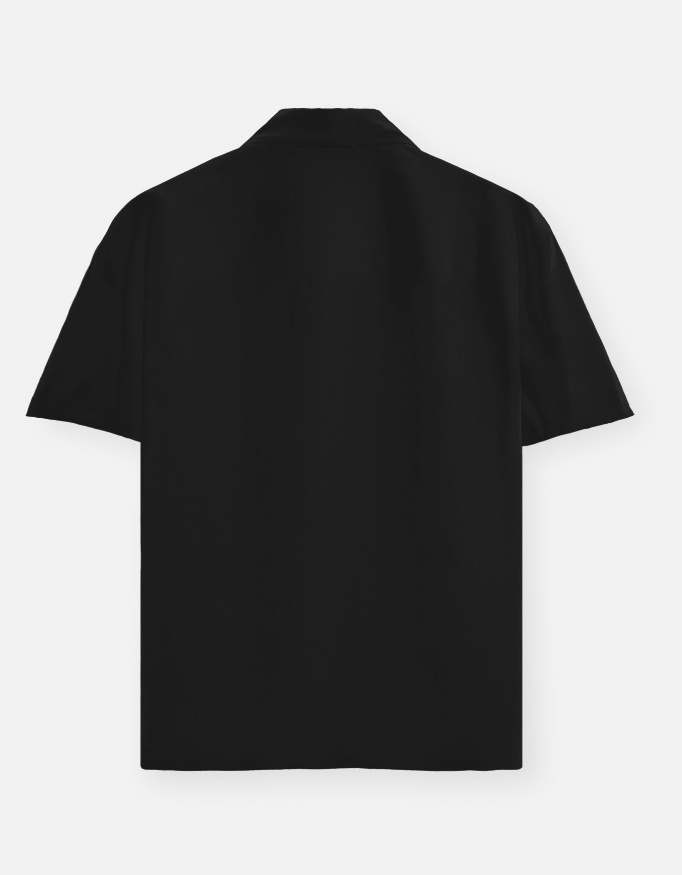 Men's Plain Oversized Half Shirt - Image 2