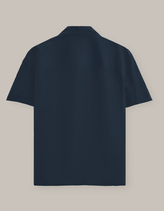 Men's  Oversized Plain Half Shirt - Image 2