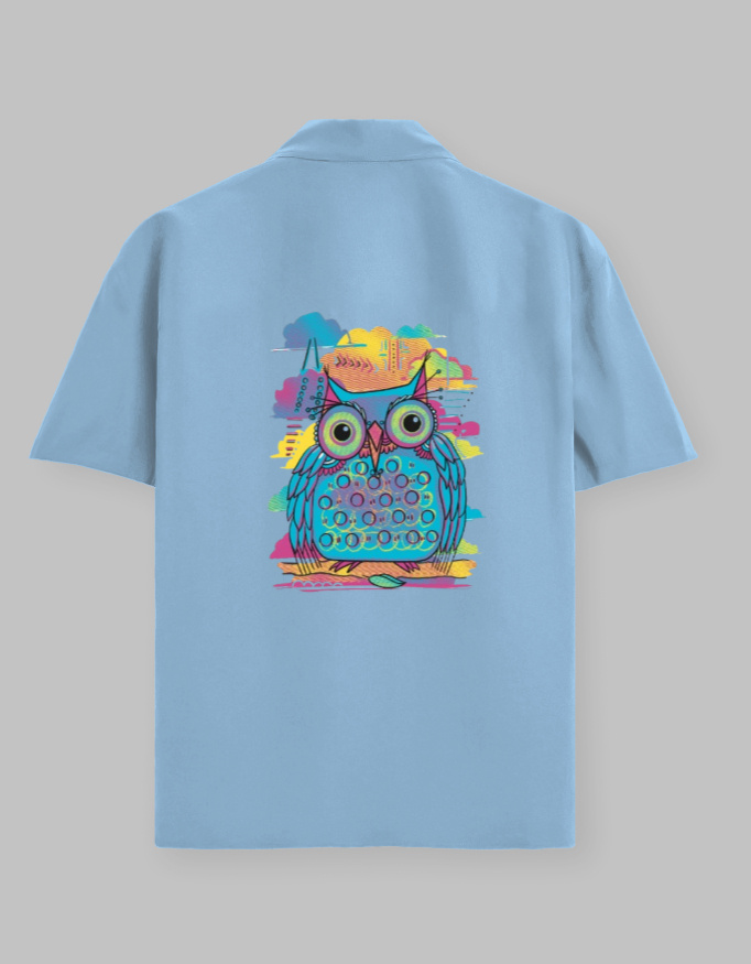 COLORED OWL Unisex Oversized Shirt